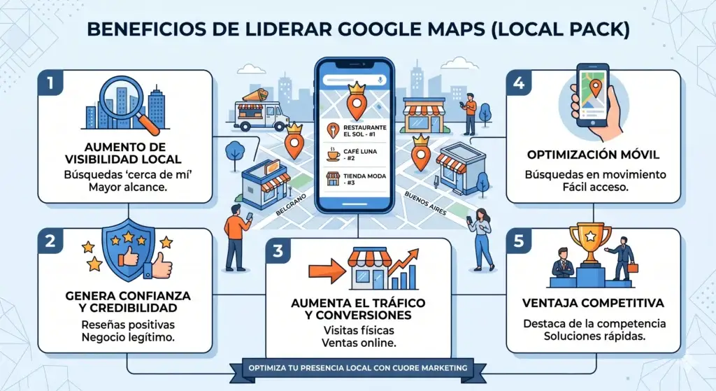 Ecosistema googlemaps y la importancia de estar primero